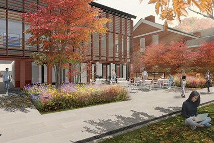 Architect's rendering of the Yale Living Village